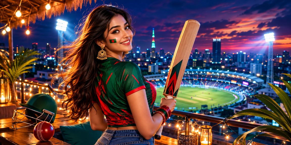 রংপুরে ক্রিকেট বেটিং উপভোগ করছেন একজন ক্রীড়া অনুরাগী